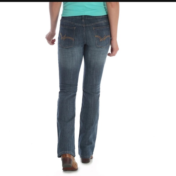 WRANGLER WOMENS STRETCH BOOTCUT JEAN STYLE 09MWZAH SIZE 11 x 34 NWT - Picture 4 of 12